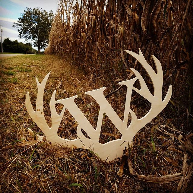 Antler Monogram - Covered Bridges Woodworking, LLC