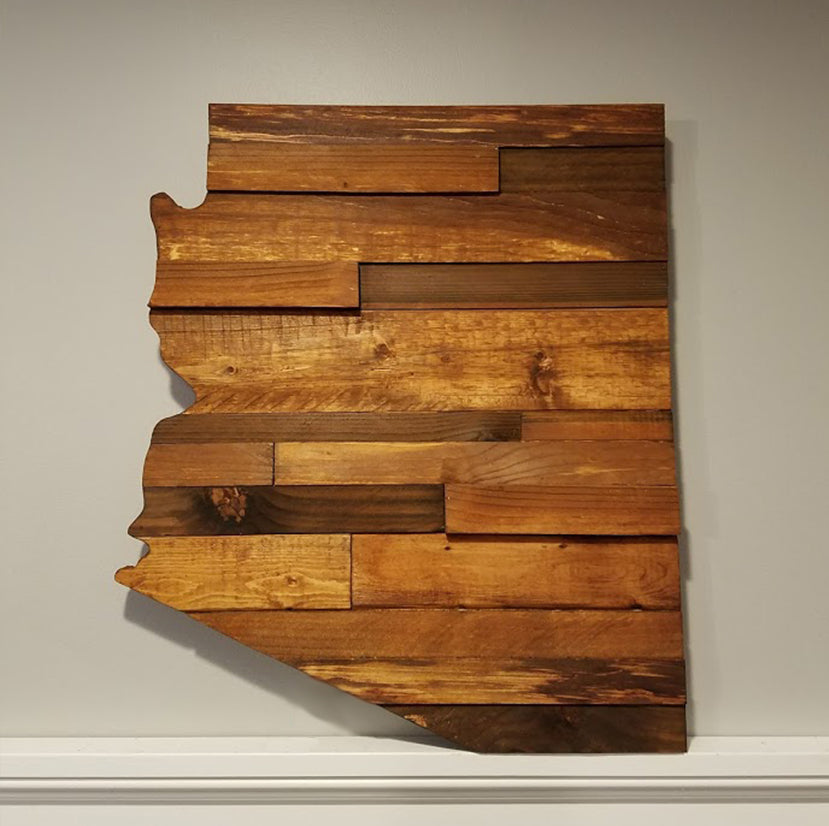 Rustic Arizona Wood Sign - Covered Bridges Woodworking, LLC