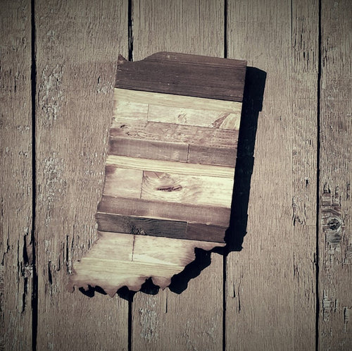 Rustic Indiana Wood Sign - Covered Bridges Woodworking, LLC
