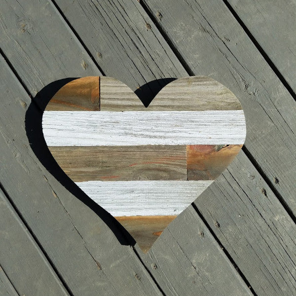 Wood Heart Sign