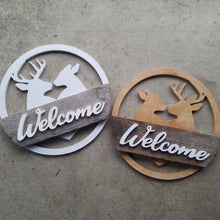 Deer Welcome Door Hanger - Covered Bridges Woodworking, LLC
