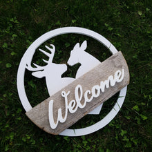 Deer Welcome Door Hanger - Covered Bridges Woodworking, LLC
