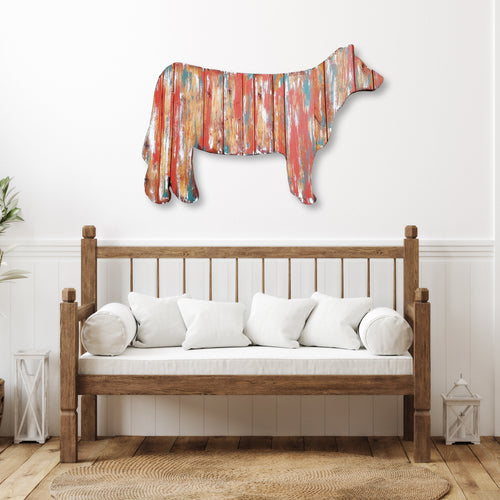 Heifer Rustic Wood Sign - Covered Bridges Woodworking, LLC