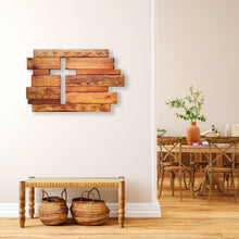 Rustic Wooden Cross  30"x18" - Covered Bridges Woodworking, LLC