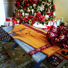 Wood and Resin Coffee Table - Covered Bridges Woodworking, LLC