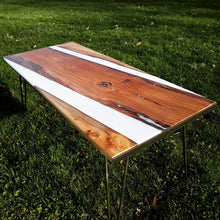 Barnwood and Ecopoxy Coffee Table - Covered Bridges Woodworking, LLC