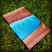 Epoxy and Hardwood Charcuterie board - Covered Bridges Woodworking, LLC