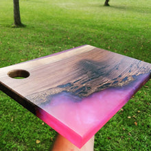 Epoxy and Hardwood Charcuterie board - Covered Bridges Woodworking, LLC