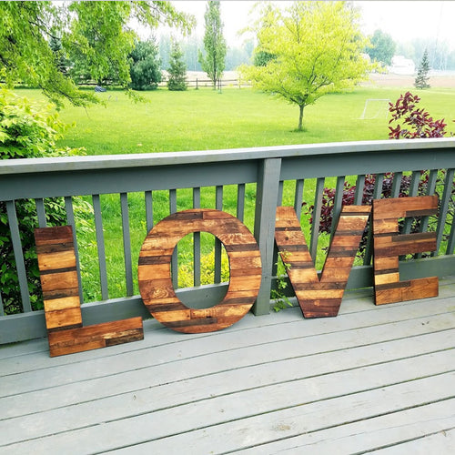 Love Wood Letters - Covered Bridges Woodworking, LLC
