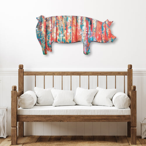 Rustic Wood Pig Sign - Covered Bridges Woodworking, LLC