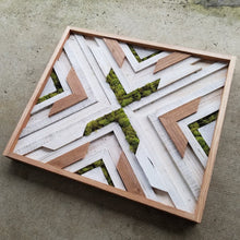 Mosaic Wood Art- Touch of Moss Square - Covered Bridges Woodworking, LLC