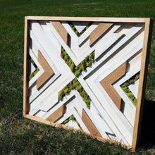 Mosaic Wood Art- Touch of Moss Square - Covered Bridges Woodworking, LLC