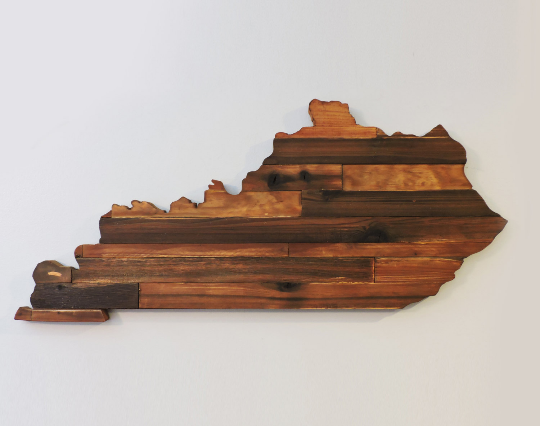 Rustic Kentucky Wood Sign - Covered Bridges Woodworking, LLC